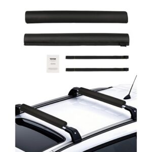 Almohadillas para Portaequipajes de Techo 711,2mm por Sección Almohadilla Universal para Portaequipajes de Techo de Coche para Barras Transversales Carga de 40kg para Canoa, Tabla de Snowboard