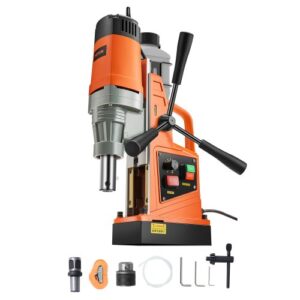 Taladro de Núcleo Magnético 1550W Taladrador Magnético Profesional 13000N 500rpm Taladro Magnético Portátil Profundidad 50mm Diámetro de Perforación 50mm Sistema de Perforación Electromagnética