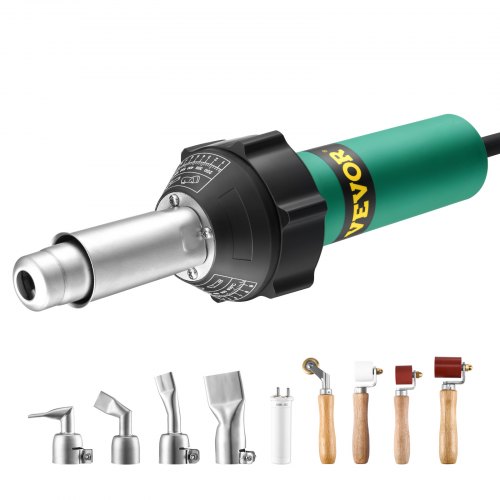 VEVOR Soldador de Aire Caliente 1600W 9 Accesorios