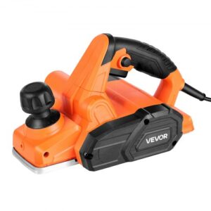 Cepilladora Eléctrica con Cable Ancho de Corte de 82 mm, 650 W, 16800 RPM, Cepilladora de Madera, Profundidad de Corte Ajustable, Ideal para Carpintería, Biselado, Bricolaje, Acabado Liso