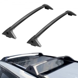 Barras de Techo Cruzadas 2 Piezas Compatible con Toyota RAV4 2019 2023 Portaequipajes de Aluminio para Coche Carga 118 kg Portaequipajes con Cerradura Fácil Instalación para Transporte de Viajes
