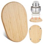 Deslizador Ovalado de Mezclador, Deslizador 399 x 282 x 23 mm Compatible con Batidoras de Pedestal con Cabezal Inclinable Batidoras de 5,5 a 8 cuartos para Encimera de Cocina, Color Madera