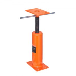 Gato de piso para casa VEVOR, rango de altura de 12" a 16", capacidad de carga máxima de 9700 lb, poste de gato de sótano con viga de soporte ajustable para nivelación, poste de gato telescópico de acero con soporte de elevación para soporte temporal