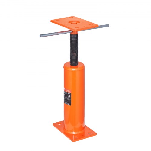 Gato de piso para casa VEVOR, rango de altura de 12" a 16", capacidad de carga máxima de 9700 lb, poste de gato de sótano con viga de soporte ajustable para nivelación, poste de gato telescópico de acero con soporte de elevación para soporte temporal