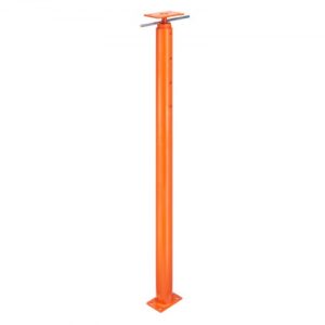 Gato de piso para casa VEVOR, rango de altura de 54" a 150", capacidad de carga máxima de 11200 lb, poste de gato de sótano con viga de soporte ajustable para nivelación, gato telescópico de acero con soporte de elevación para soporte temporal