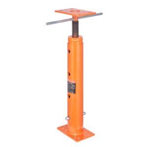 Gato de piso para casa VEVOR, rango de altura de 19" a 36", capacidad de carga máxima de 18000 lb, poste de gato de sótano con viga de soporte ajustable para nivelación, poste de gato telescópico de acero con soporte de elevación para soporte temporal