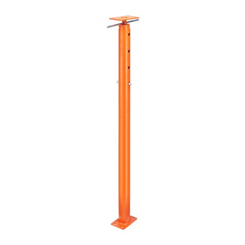 Gato de piso para casa VEVOR, rango de altura de 56" a 100", capacidad de carga máxima de 18000 lb, poste de gato de sótano con viga de soporte ajustable para nivelación, gato telescópico de acero con soporte de elevación para soporte temporal
