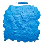 Alfombrilla para Sellos de Hormigón 430x430 mm Textura de Poliuretano para Revestimiento de Hormigón para Impresión de Suelo de Pizarra Moldes de Hormigón para Decoración de Exteriores, Azul