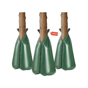 3 PCS Bolsa de Riego de 75,7 L para Árboles Nuevos, Bolsas de Riego por Goteo para Árboles Rellenables de Liberación Lenta de 5 a 9 Horas con Cremallera para Apuntar a las Raíces Profundas