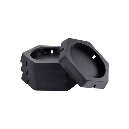 Almohadillas Niveladoras a Vehículos Recreativos, Cada Una Carga 2277 kg, Almohadilla Estabilizadora de Gato con Gran Superficie, para Patas de Gato Redondas 25 cm, 360 x 315 x 51 mm, 4 uds