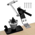 Afilador de Cuchillas para Cortacésped con Equilibrador Ajustable de 15°-45° 4 Pines Adaptadores Rodamientos de Bolas Mango Ampliado de 25 mm Compatible con la Mayoría de Amoladoras Angulares