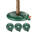 4 PCS Anillo de Riego para Árboles de Gran Capacidad de 75,7 L y Liberación Lenta de 6 a 9 Horas, Bolsas de Riego de PVC para Plantación Rellenables, para Goteo de Raíces de Árboles y Arbustos