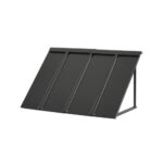 Toldo para Exterior, Área de Protección Solar de 1125 x 610 mm Toldo de Acero con Recubrimiento en Polvo Resistente a la Oxidación con Voladizo Compatible para puerta de 800 mm de Ancho