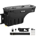 Caja de Herramientas para Camión Capacidad 25 L Organizador de Maletero de Coche Material de ABS y Acero al Carbono Caja de Almacenamiento 925x280x425 mm para Conductor Chevrolet Silverado 1500