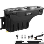 Caja de Herramientas para Camión Capacidad 25 L Organizador de Maletero de Coche Material de ABS y Acero al Carbono Caja de Almacenamiento 925x280x425 mm con Pivote para Conductor Dodge Ram 1500