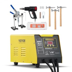 Kit de Reparación de Abolladuras con Soldador de Pernos 300 W Modo de Soldadura Automático y Manual Máquina de Reparación de Abolladuras con Soldadura por Puntos para Carrocerías de Automóviles