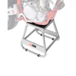 Soporte para Motocross, Carga de 500 kg, Universal, Antideslizante, de Acero, para Mantenimiento Todoterreno, Resistente, para Motocicletas y Deportes de Motor, 390 x 405 x 405 mm, Gris