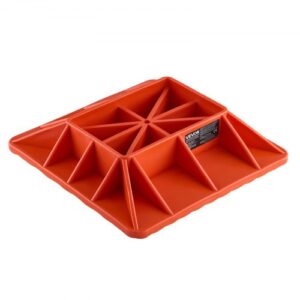 Base de Gato de Alta Elevación con Soporte para Manija 295 x 295 mm Capacidad de 3,18 T Soporte para Gatos Agrícolas Compatible con la Mayoría de los Gatos con Base de 185 x 120 mm, Rojo