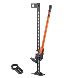 Gato Agrícola 107,5 cm con Elevación Alta y Trinquete Carga Máxima de 3,18 T para Uso Todoterreno de Alta Resistencia con Rango de Elevación de 130,1 a 929,6 mm para Tractor, Camión, SUV