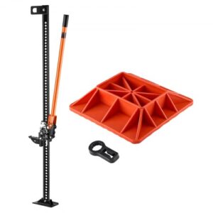 Gato Agrícola con Base 153 cm con Elevación Alta y Trinquete Carga Máxima de 3,18 T para Uso Todoterreno de Alta Resistencia con Rango de Elevación de 130,1 1380 mm para Tractor, Camión, SUV
