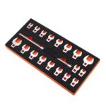 Juego de llaves de pie de cuervo, 20 piezas, accionamiento de 3/8", métrico 10-22 mm SAE 3/8-7/8", llave de palanca de acero 40Cr, 2 barras de extensión para reparación de llaves dinamométricas
