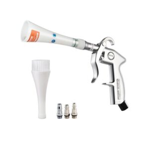Pistola de Limpieza Multifuncional para Automóviles, 80 160 PSI, con 2 Boquillas Giratorias 360°, Elimina Rápidamente la Suciedad y el Polvo de la Superficie, 100 mL/min, 240 x 140 x 40 mm
