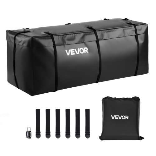 Bolsa de Carga para Enganche, Impermeable, PVC 840D, Resistente, para Almacenamiento en Caja de Camioneta con Correas Reforzadas, para Enganche Coche, SUV y Furgoneta, 1460 x 495 x 605 mm