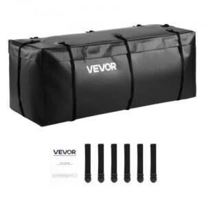 Bolsa de Carga a Enganche Impermeable, PVC 840D, Resistente, para Almacenamiento en Caja de Camioneta con 6 Correas Reforzadas, para Cestas Enganche Coche y Furgoneta, 1520 x 610 x 620 mm
