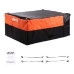 Bolsa de Carga para Caja de Camioneta, Impermeable, PVC 840D, Resistente, con 4 Cuerdas Elásticas y Ganchos, Compatible con Una Variedad de SUV y Camionetas, 1300 x 1020 x 555 mm, Negro