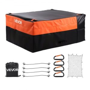 Bolsa de Carga para Caja de Camioneta, Impermeable, PVC 840D, 1300 x 1020 x 555 mm, Resistente, con Cuerdas Elásticas, Red y Mosquetones, Compatible con Una Variedad de SUV y Camionetas