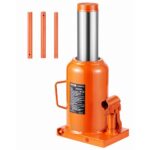 Gato Hidráulico de Botella 50 T Manual Gato de Botella Soldado Rango de Elevación de 280 440 mm Mango Largo de 3 Secciones para Automóviles, Reparación de Automóviles, Ingeniería Industrial