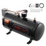 Compresor de Aire para Kit de Bocina 90 120 psi Bomba de Aire con Tanque de 3 L para Inflar Neumáticos Colchones de Aire Compatible con Todos los Vehículos de 12 V Trenes Barcos Coches Taller