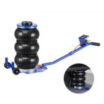 Gato Neumático Eficiente para Coches 3 T, con 6 Tubos de Acero, Mango Largo y Almohadilla de Goma, Altura de Elevación de 140 a 450 mm, para Coches, SUV y Camionetas, 1030 x 268 x 140–450 mm