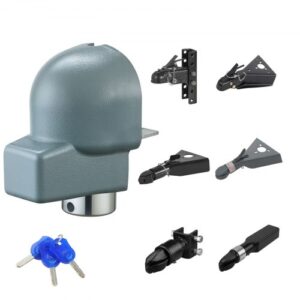Candado de Enganche Universal para Remolque 47,5–58,6 mm – 4 Llaves
