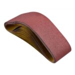 Bandas de Lijado, 10 Unidades de Óxido de Aluminio de Grano 80 para Carpintería, Acero, Aluminio y Metales no Ferrosos, 152 x 1219 mm, para Reparaciones del Hogar y Proyectos de Bricolaje