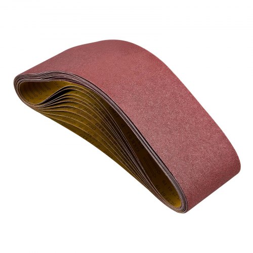 Bandas de Lijado, 10 Unidades de Óxido de Aluminio de Grano 80 para Carpintería, Acero, Aluminio y Metales no Ferrosos, 152 x 1219 mm, para Reparaciones del Hogar y Proyectos de Bricolaje