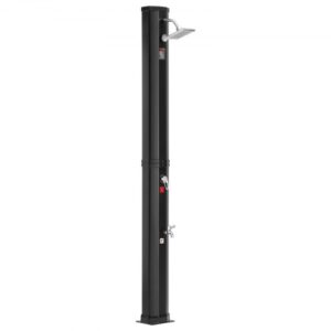 Ducha solar Tanque de Agua de 35 L Ducha Solar para Exteriores con Cabezal de Ducha Grifo para Ducha de Pies Montaje Rápido Orificios Preperforados para Jardín al Aire Libre Piscina Spa Hotel
