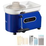 Máquina de Rueda de Cerámica Eléctrica 28 cm, 450 W con Pedal – Torno de Arcilla