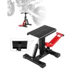 Soporte Elevador para Motocross, con Gato Hidráulico y Capacidad 547 kg, con Altura Ajustable 25 a 47 cm para Reparación, Mantenimiento y Accesorios de Motocross, 300 x 315 x (250 465) mm