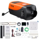 Calentador Diesel 12&24V 2KW 0,12 0,26 L/h Calentador de Aire Diesel 8 36 °C Ajustable 10 15m² Control LCD Inteligente y Mando a Distancia Depósito de 10L para Interior de Autocaravana Camión Barco