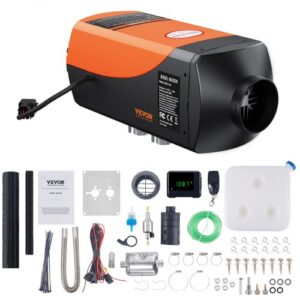 Calentador de Aire Diesel 12V 5kW Consumo 0,16 0,52 L/h Calefacción Estacionaria 8 36°C Ajustable 15 20m² Control LCD Inteligente Mando a Distancia Depósito de 10L para Camión Barco RV Interior