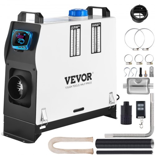 Calentador de Aire Diesel 5 kW, Calefacción Estacionaria 12 V Diesel Portátil, Calentador de Estacionamiento Diesel, Calefacción Estática Furgoneta, Diesel Calentador Coche, con Pantalla LCD