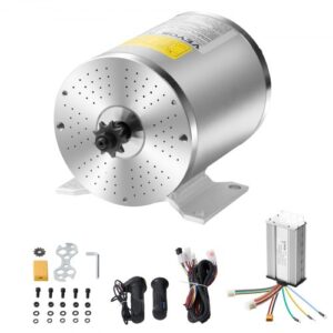 Kit de Motor Eléctrico sin Escobillas de CC 1800 W, 48 V y 4500 RPM con Controlador de Velocidad Mejorado, Kit de Empuñadura del Acelerador para Bicicletas Eléctricas, con Caja de Conexiones
