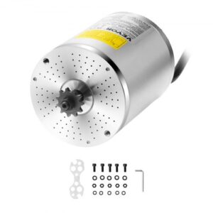 Motor Eléctrico sin Escobillas, Motor Eléctrico de 3000 W CC para Go Karts, 60 V 4800 RPM, Motor Eléctrico sin Escobillas para Moto de Cross, para Bicicleta Eléctrica, Motocicleta, Scooter
