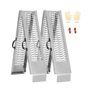 Rampas de Acero Carga 453 kg 2 Piezas Rampas Resistentes Plegables 1930 x 250 x 60 mm Rampa de Carga Estable Universal con Asas, Aptas para ATV, UTV, Motocicletas, Bicicletas Eléctricas