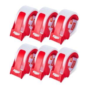 Cinta de Embalaje Transparente 6 Rollos 47,8mm x 59,44m Cinta de Envío Transparente con Dispensador Cinta de Embalaje de 2,7 mil Diseñada para Mudanzas, Almacenamiento, Embalaje, Envío, Correo