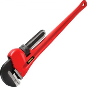 Llave de Hierro fundido para tubos de 152,4 cm llave de garra de mandíbula de 200 mm llave para tubos de plomería ajustable resistente para grifo de fregadero, inodoro, escurridor, baño, cocina