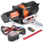 Cabrestante Eléctrico ATV/UTV 2041 kg con Cuerda Sintética y Control Remoto