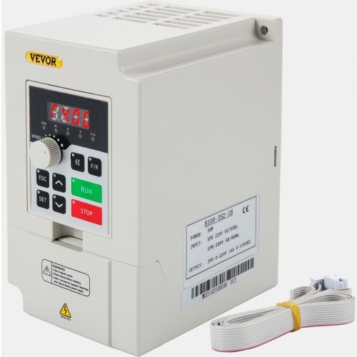 VEVOR Variador de Frecuencia 3kW 4HP 1-3 Fases