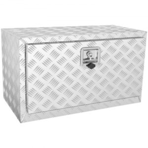 Caja de Herramientas para Camión 76x40,5x35,5 cm Caja de Bastidor Inferior Caja de Almacenamiento de Aleación de Aluminio Montaje Inferior con Cerradura y Llaves para Remolques, Camionetas